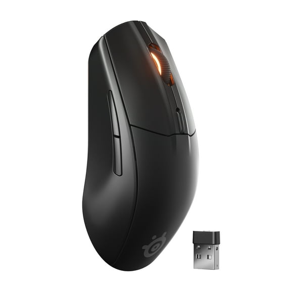 SteelSeries Rival 3 Wireless Gaming Mouse Gen 2 -Ultra-fast 2.4 GHz/Bluetooth 5.0 /Quantum 2.0 Dual Wireless technology/mechanical switches/400 hr+ Battery life/Gaming grade/Black