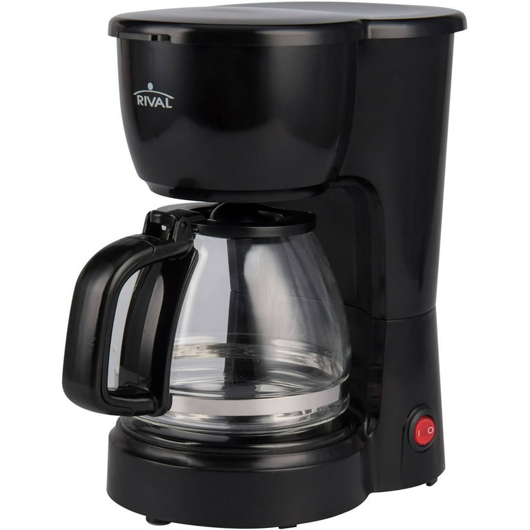 Mainstays Black 5-Cup Drip Coffee Maker, New