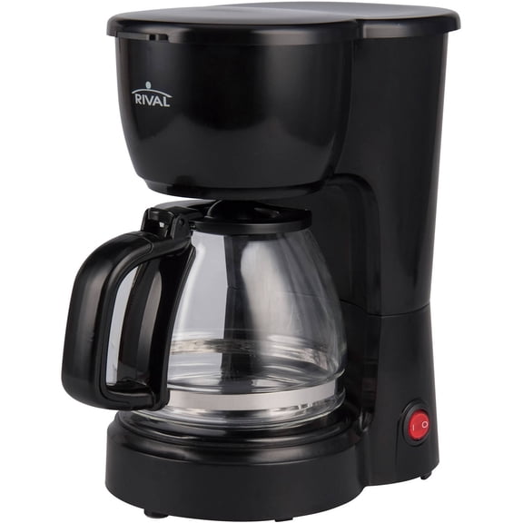 Rival 5 Cup Black Coffee Maker
