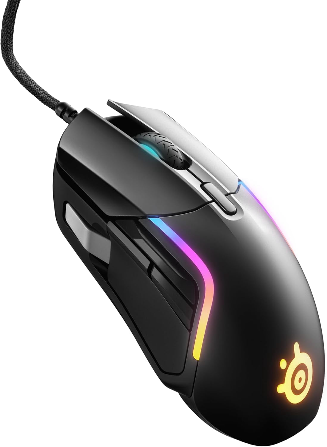 Rival 5 Gaming Mouse with PrismSync RGB Lighting and 9 Programmable ...