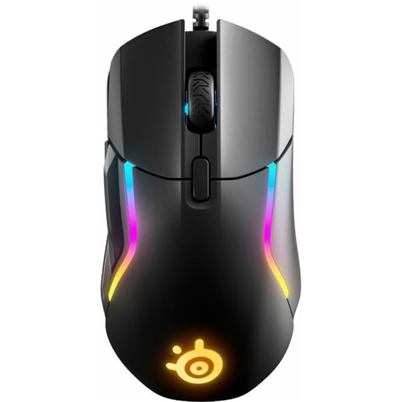 Rival 5 Wired Optical Gaming Mouse with RGB Lighting, Black