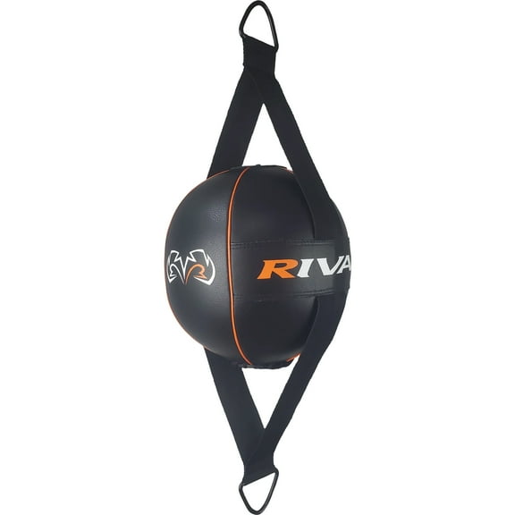 Rival Boxing 8" RDBL4 Double End Bag with Pump - Black/Orange