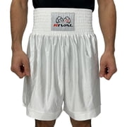 Rival Boxing Dazzle Pro Boxing Trunks - Large - White