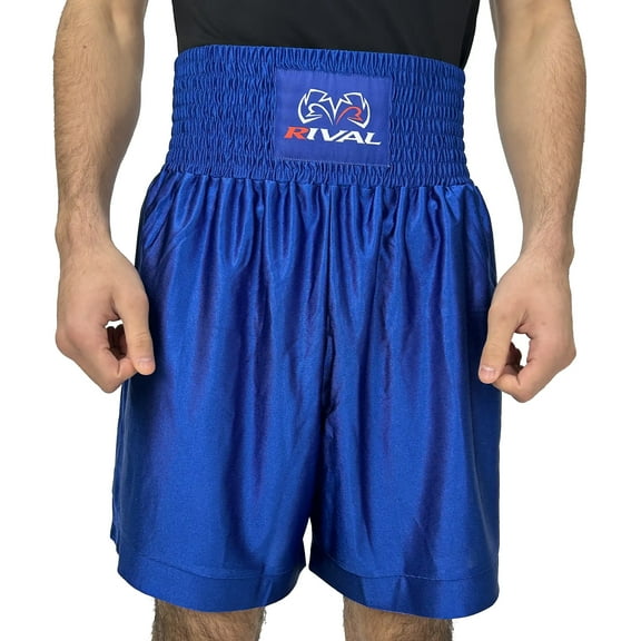 Rival Boxing Dazzle Pro Boxing Trunks - XL - Blue