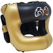 Rival Boxing Guerrero Facesaver Leather Sparring Headgear - L/XL - Gold