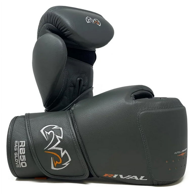 Rival Boxing RB50 Intelli Shock Compact Bag Gloves Medium Dark Gray Walmart