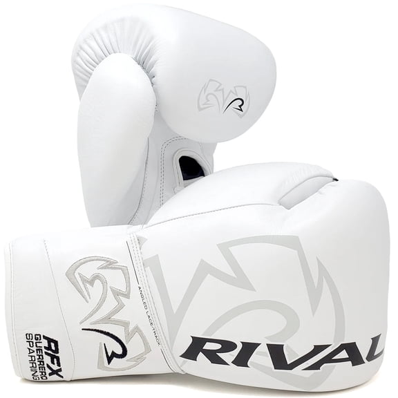 Rival Boxing RFX-Guerrero HDEF Lace-Up Sparring Gloves - 20 oz. - White