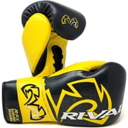 Rival Boxing RFX-Guerrero Intelli-Shock Bag Gloves - 18 oz. - Black/Yellow