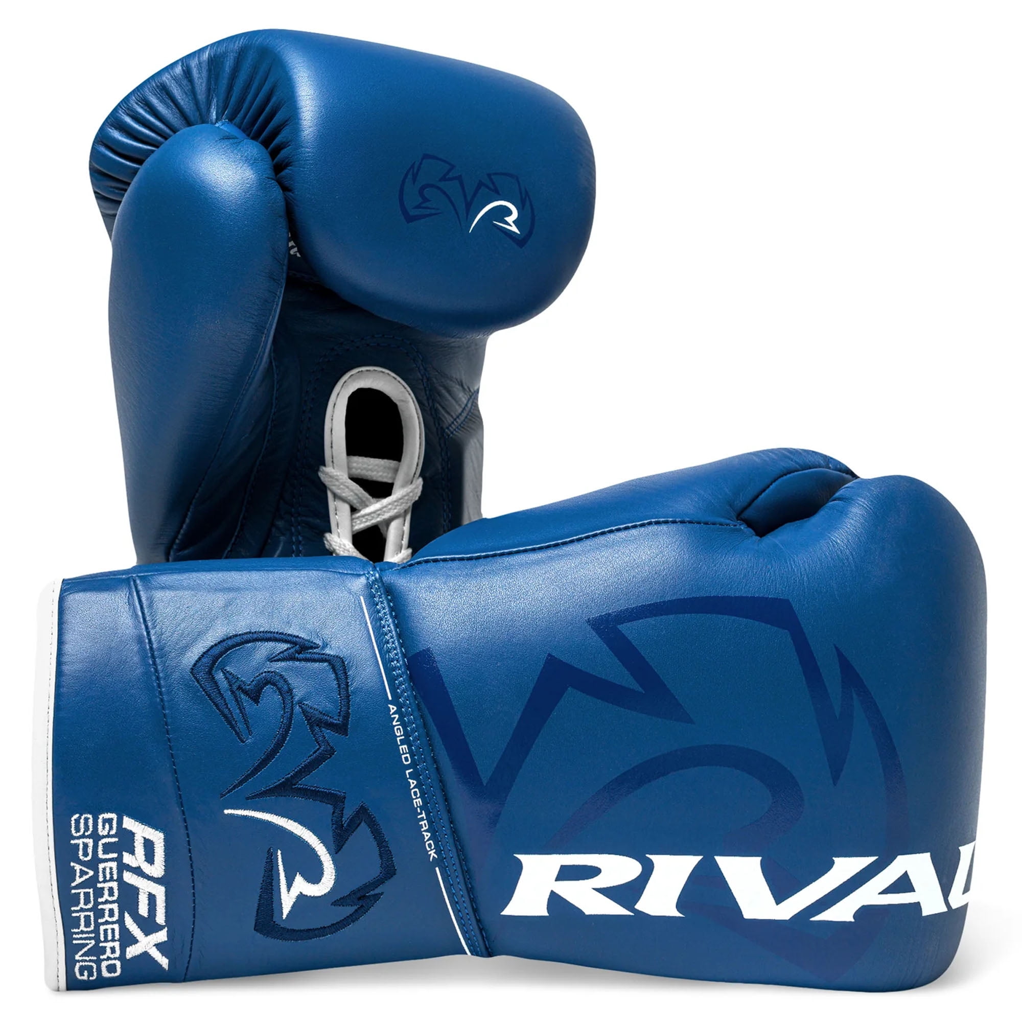 Rival Boxing RFX-Guerrero SF-H Lace-Up Sparring Gloves - 14 oz. - Blue