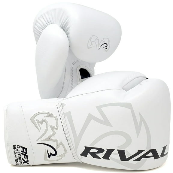 Rival Boxing RFX-Guerrero SF-H Lace-Up Sparring Gloves - 14 oz. - White