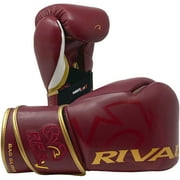 Rival Boxing RFX-Guerrero-V HDEF Bag Gloves - 10 oz. - Burgundy/Gold