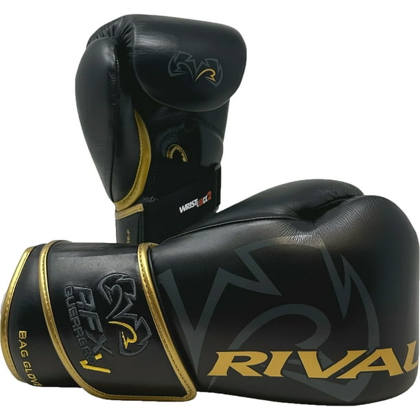 Rival Boxing RFX-Guerrero-V SF-H Bag Gloves - 10 oz. - Black/Gold