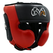 Rival Boxing RHG30 Mexican Style Cheek Protector Headgear - Medium - Black/Red