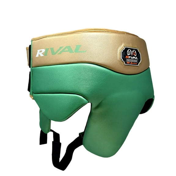 Rival Boxing RNFL100 Professional No Foul Groin Protector - XL - Green/Gold