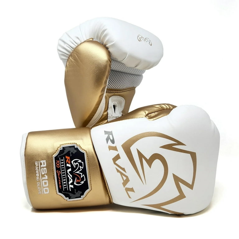rival boxing RS100 14オンス ホワイトゴールド Rival Boxing RS100 Pro Sparring Boxing Gloves - 14 oz