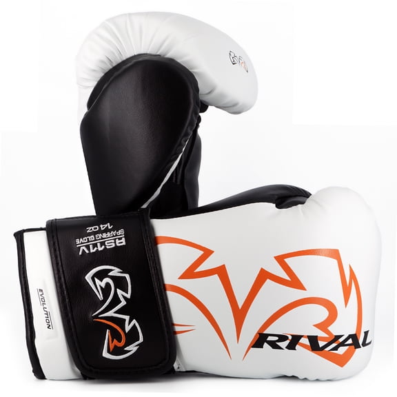 Rival Boxing RS11V Evolution Sparring Gloves - 16 oz. - White