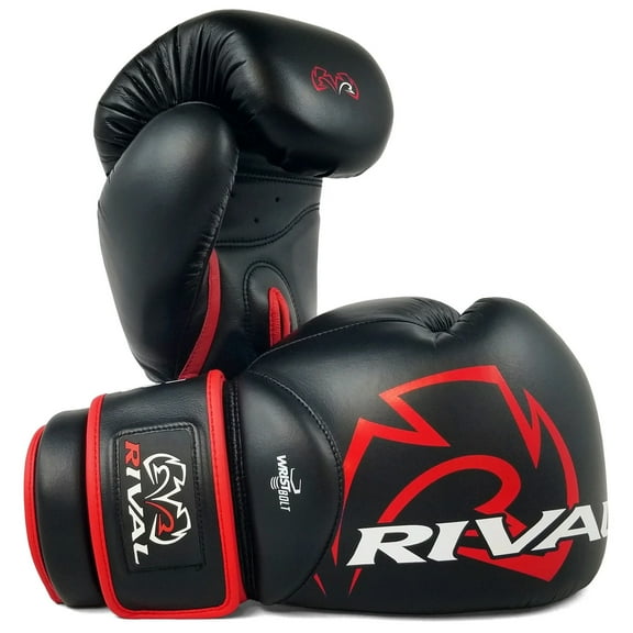 RIVAL Boxing RS4 2.0 Aero Hook and Loop Sparring Gloves - 16 oz. - Black