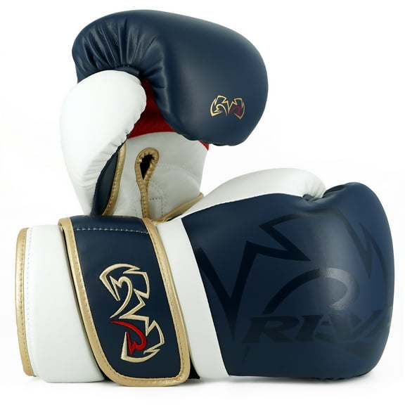 RIVAL Boxing RS80V Impulse Hook and Loop Sparring Gloves - 18 oz. - Navy