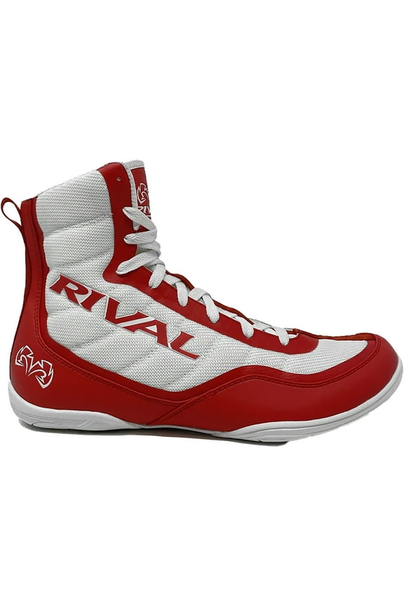 Boxing RSX-Prospect Mid-Top Boxing Boots - 8 - White/Red