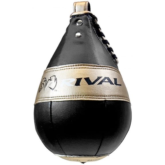 Rival Boxing Speed Bag - 8" x 5" - Black/Gold
