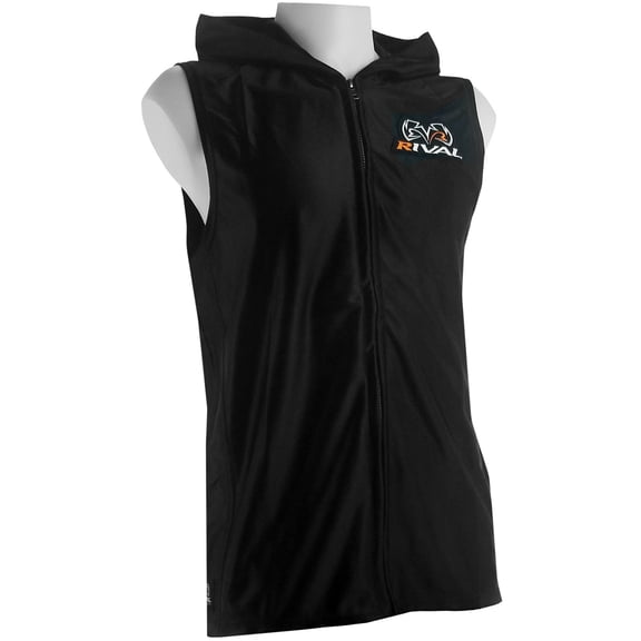 Rival Dazzle Traditional Sleeveless Ring Jacket with Hood - 2XL - Black