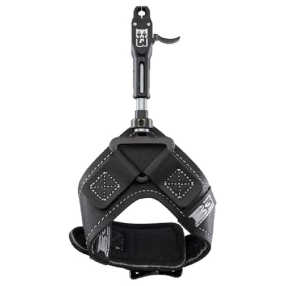 Rival Double-Caliper Aluminum Bow Release Aid with Swivel Connector System | Curved Trigger Design & Anodized Jaws | Archery Gear, Black