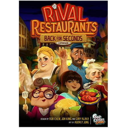 Rival Restaurants: Back for Seconds Expansion - Strategy & Negotiating Game, Ages 10+, 2-6 Players, 45-60 Min