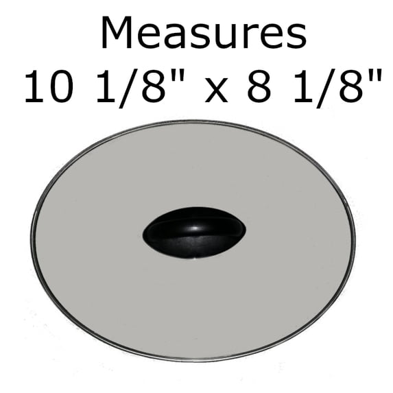 Rival SCV401-TR Crock Pot Replacement Oval Glass Lid 10 1/8" x 8 1/8"