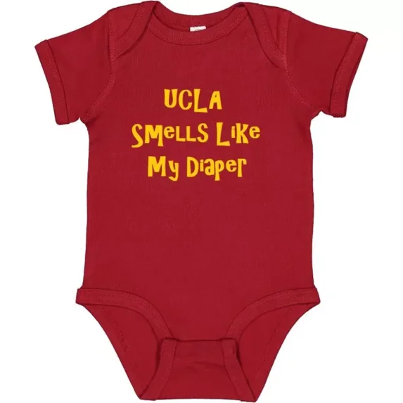 "In My Diaper I Have A Ute" Utah Rival Baby Bodysuit - Funny Sports Fan Onesie