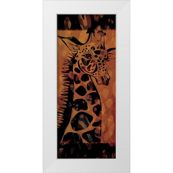 Rivas-Velazquez, Gena 12x24 White Modern Wood Framed Museum Art Print Titled - Tie Dye Safari I