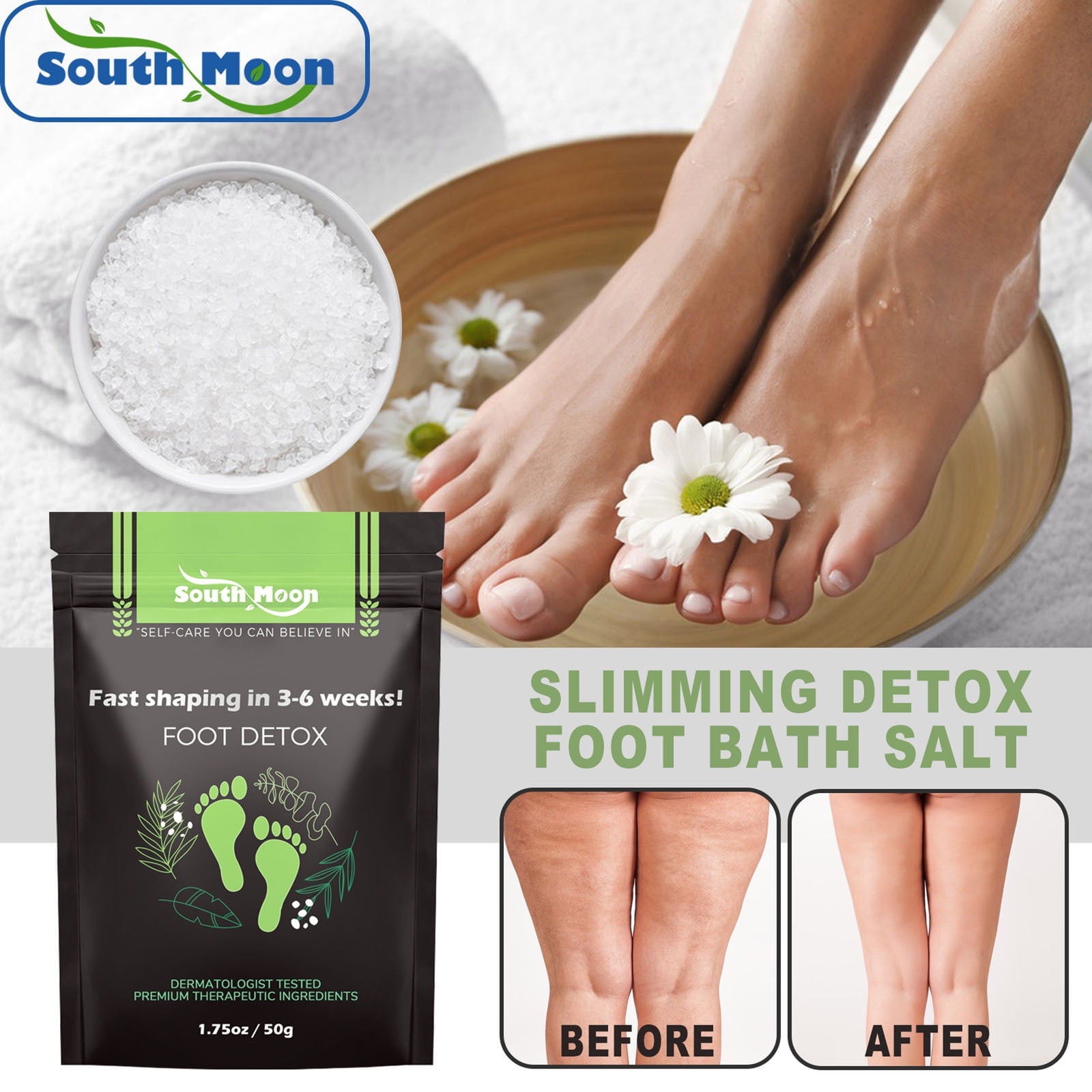 Rivcadio Health Circulation Foot Soak Epsom Salt with Natural Ginger,More than a Dozen Plant