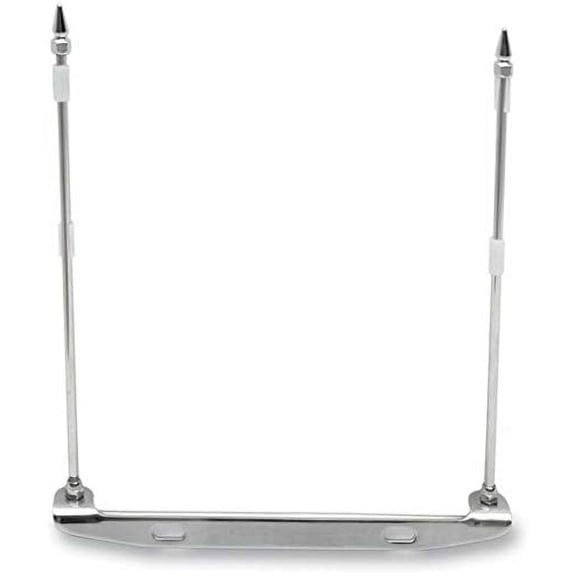 Rivco Products FH100 License Plate Mounted Double Flag Holder