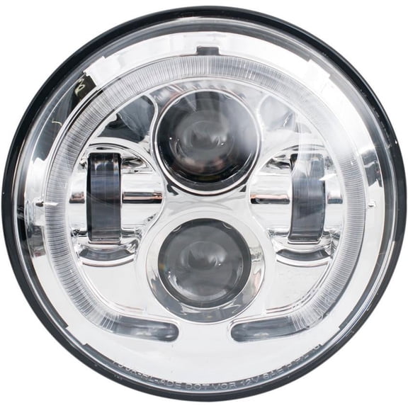 Rivco Products LED-130C 7in. LED Headlight - Chrome