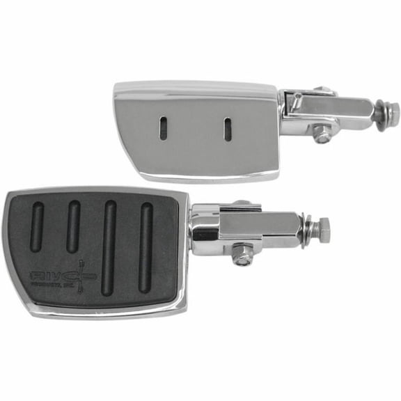 Rivco Products PEGSW Flatfoot Wide Pegs - Chrome