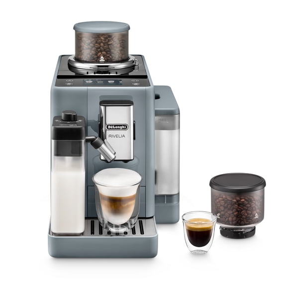 Rivelia Fully Automatic Espresso Machine, Blue-Grey