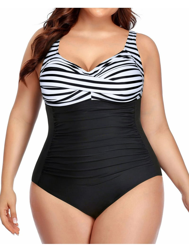 Rivelino Plus Size Swimsuit One Piece Bathing Suits for Women