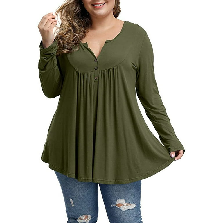 3/4 sleeve Hit Color Round neck Patchwork Plus size Tops 3/4 sleeve Hit Color Round neck Patchwork Plus size Tops