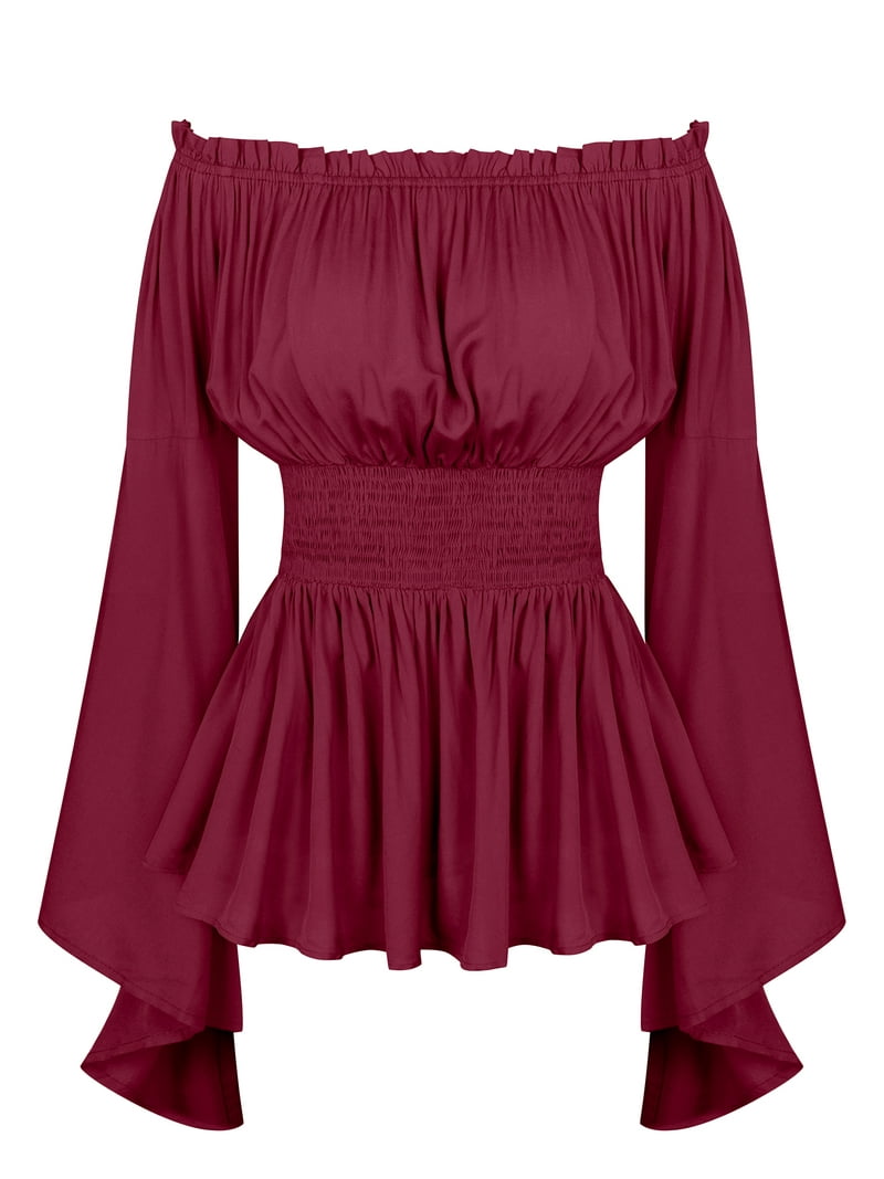 Cotton Blouse Off The Shoulder Gypsy Top トップス YILON BIJOU