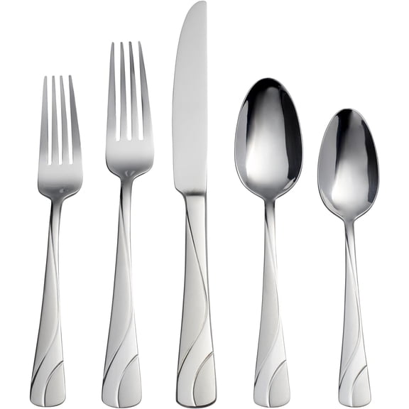River 20 Piece Everyday Flatware Set, Service for 4, 18/0 Stainless Steel