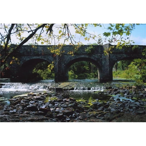 River Annalee Ballyhaise Co Cavan Ireland - Bridge Over A River Poster Print by The Irish Image Collection - 18 x 12