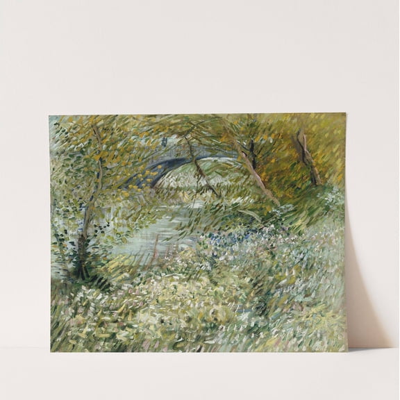 River Bank in Springtime - Vincent Van Gogh Artwork - livingroom bedroom office dining room - 12x16 - High Quality Wall Art Poster Print Decor - UNFRAMED