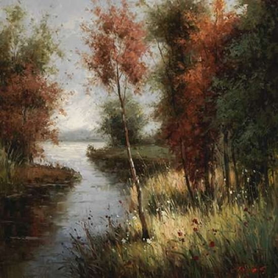 River Banks First Ray Canvas Art - Cheirns (24 x 24)