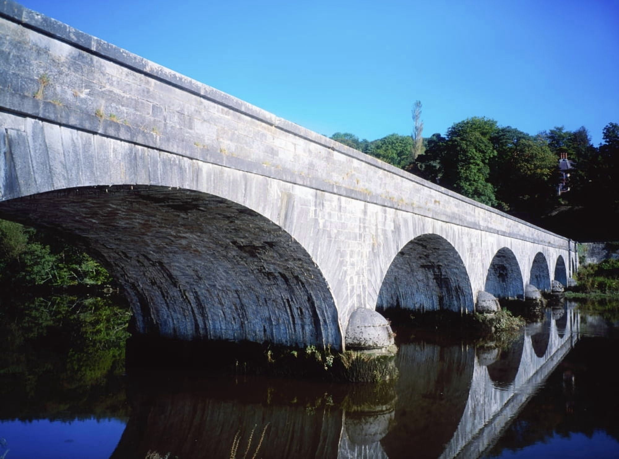 River Blackwater Cappoquin Co Waterford Ireland Bridge Over A River Canvas Art - The Irish Image Collection Design Pics (34 x 26)