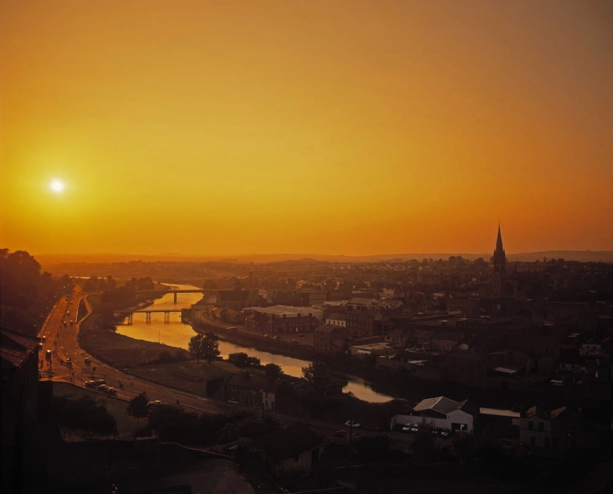 River Boyne Drogheda Co Louth Ireland Canvas Art - The Irish Image Collection Design Pics (30 x 24)
