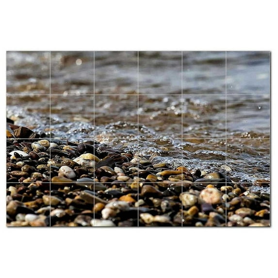 River Ceramic Tile Mural Kitchen Backsplash Bathroom Shower, 401476-XL64