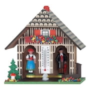 German Weatherhouse with Man and Woman, Tree, and Mushroom