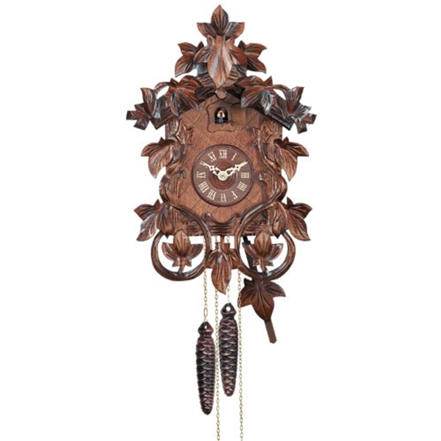 River City Cuckoo 27-14 One Day Hand-carved Cuckoo Clock with Intricate ...
