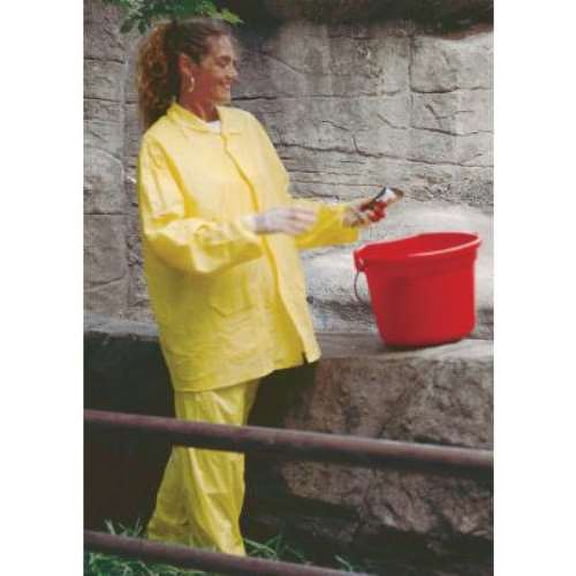 Zodiac Rainsuit, Jacket w/Hood, Pants, 0.1 mm PVC, Yellow, X-Large