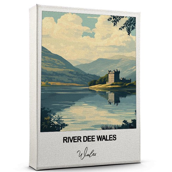 River Dee Wales Travel Wall Canvas  Elegant and Cultural Art Print Wales Canvas Print  Ideal Gift for Travel Lovers
