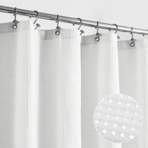 Extra-long Waffle Weave Shower Curtain 71